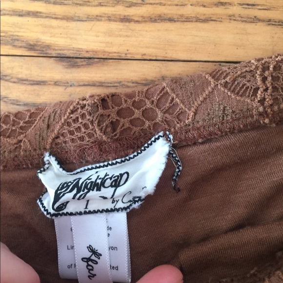 Nightcap for Freepeople sz 1 lace pants tobacco xs - Picture 7 of 9